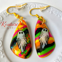 Load image into Gallery viewer, Spooky Ghost Polymer Clay Earrings