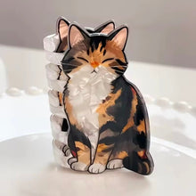 Load image into Gallery viewer, Calico Cat Hair Claw Clip | Acrylic Animal Hair Accessory | Cat Lover Gift | Cat Mom Gift