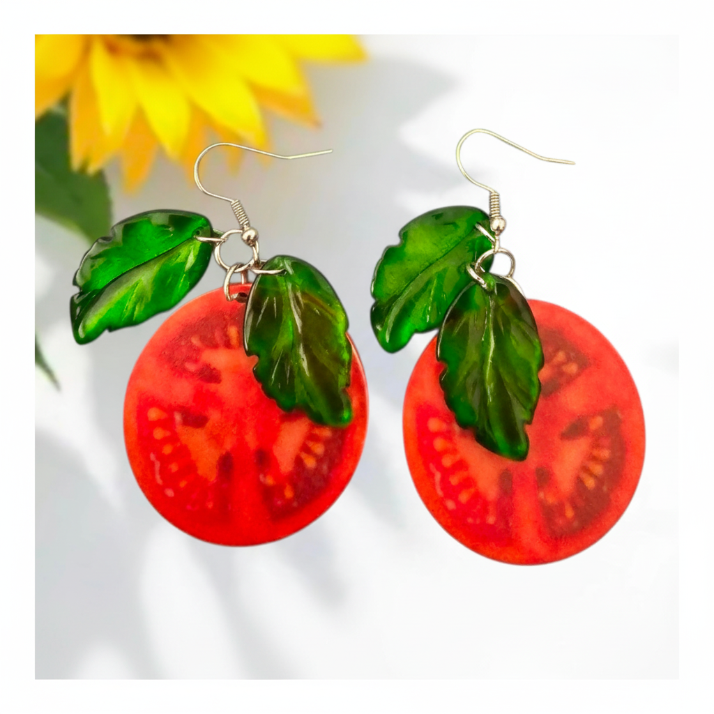 Resized Tomato Earrings