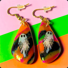 Load image into Gallery viewer, Spooky Ghost Polymer Clay Earrings
