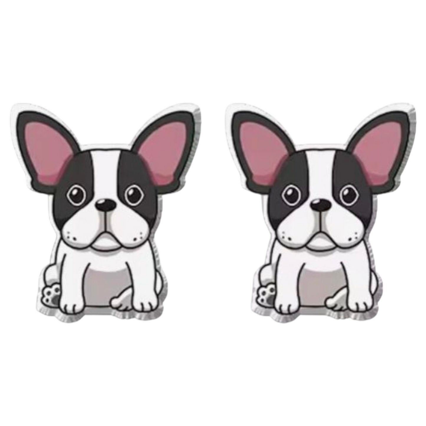 Adorable Dog Breed Post Earrings - Pug, Bulldog & French Bulldog