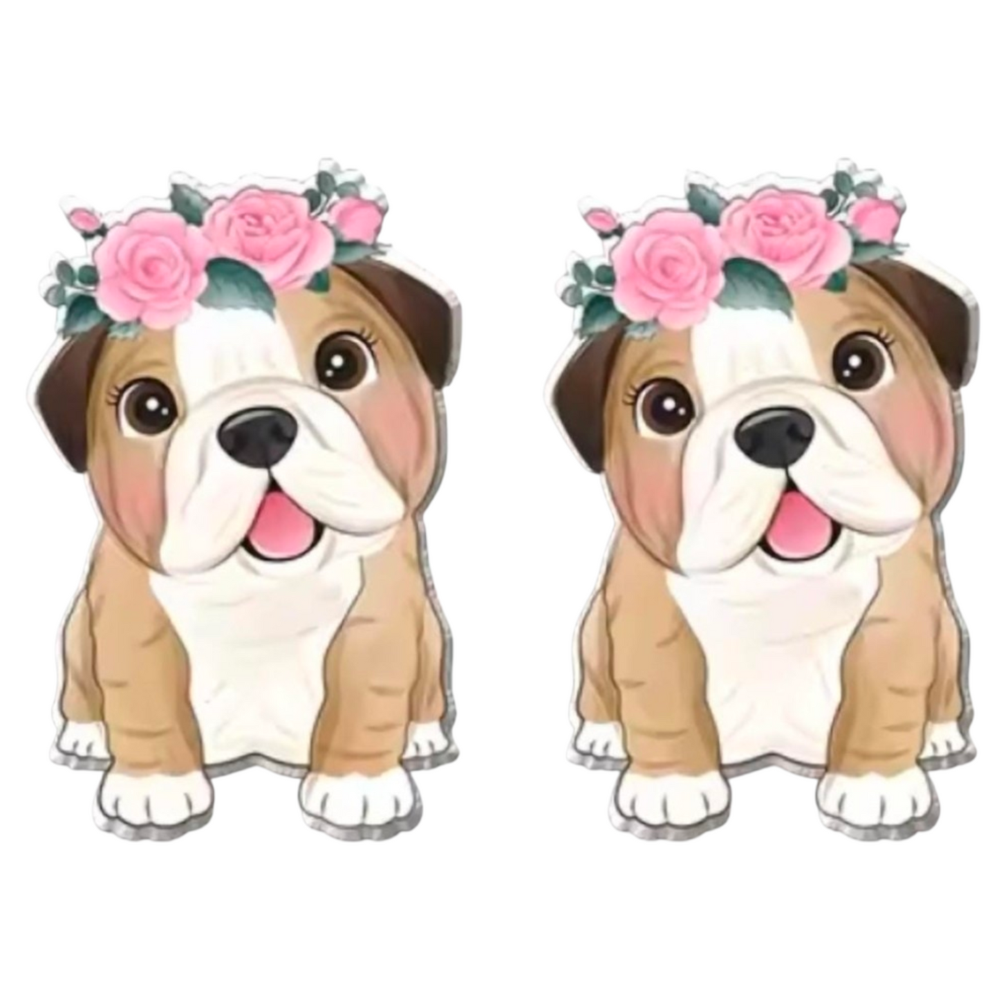 Adorable Dog Breed Post Earrings - Pug, Bulldog & French Bulldog