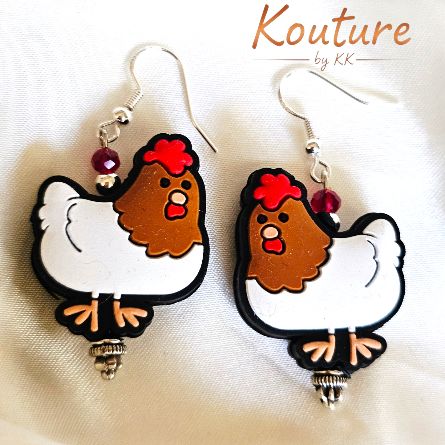 Cluckin' Cute Chicken Earrings